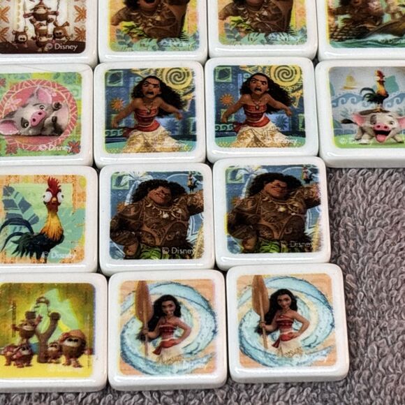 Disney Moana Memory Match Fun On The Go Set Of 36 Spin Master (No Instructions) - Picture 8 of 11